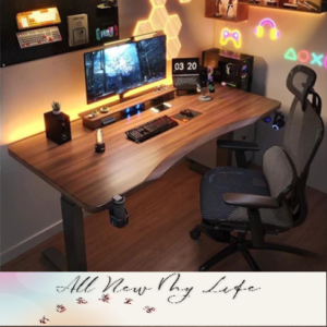 電動升降桌電腦桌椅套裝 家用辦公書桌電競桌