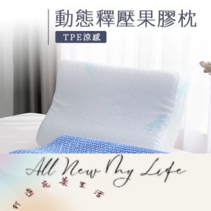 可水洗TPE零重力釋壓舒眠透氣涼感果膠枕/記憶枕頭(可調整高度)