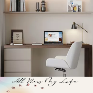 工作桌電腦桌子書桌椅辦公桌實木書桌斗櫃一體