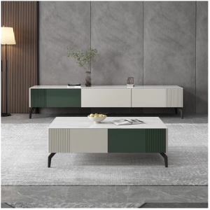 茶几電視櫃組合 實木茶几 實木電視櫃