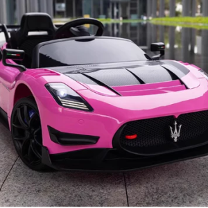 瑪莎拉蒂兒童電動超跑可自駕可家長控制多功能童車