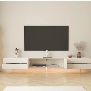 電視櫃組閤櫃 免組裝 下翻門可藏綫電視櫃機上盒隱藏收納