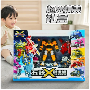 五炫X創世機甲 兒童玩具 變形機器人